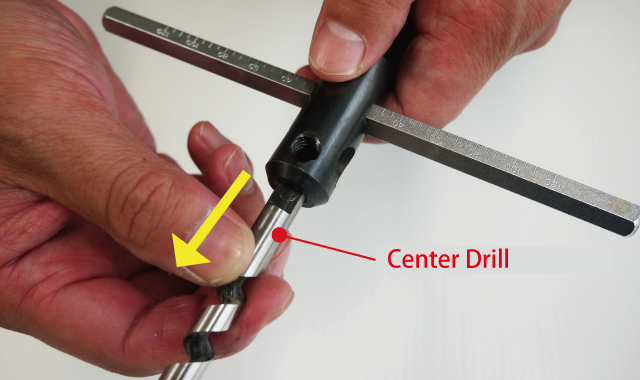 pull out the center drill