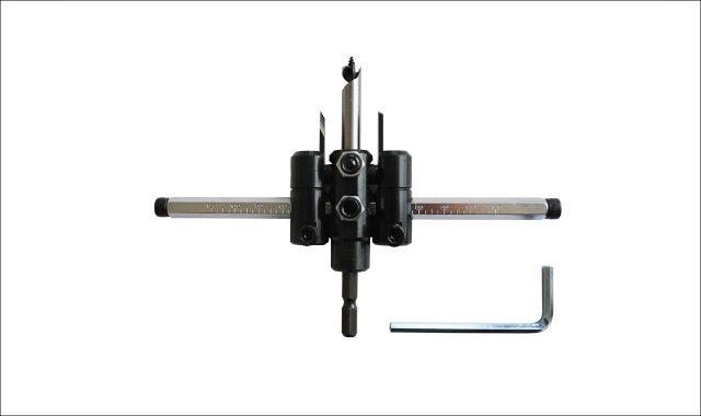adjustable circle cutter with hex shank