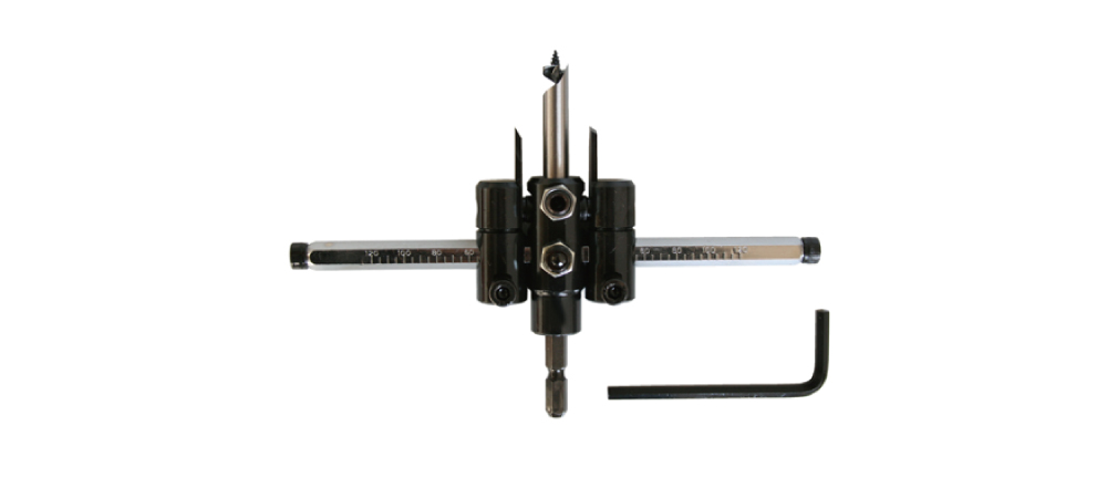 adjustable circle cutter with hex shnak