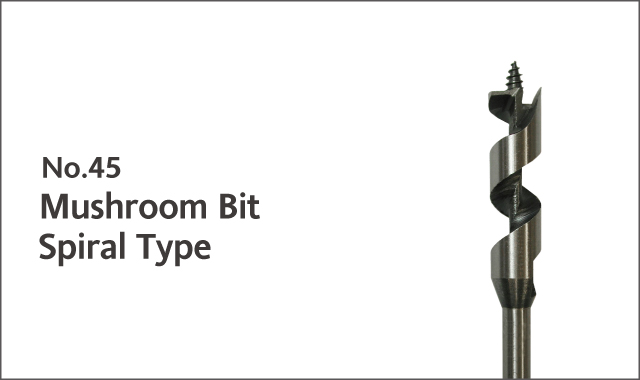 mushroom bit spiral type