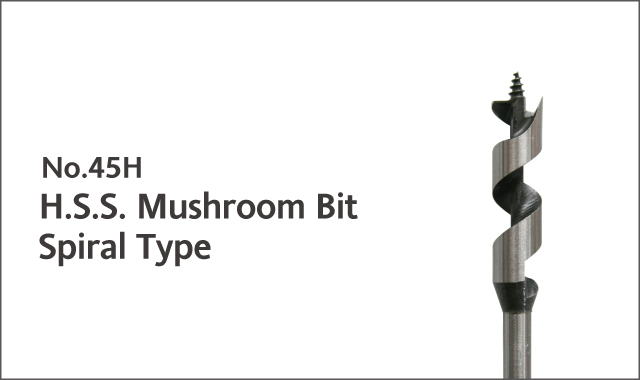 h.s.s.mushroom bit spiral type