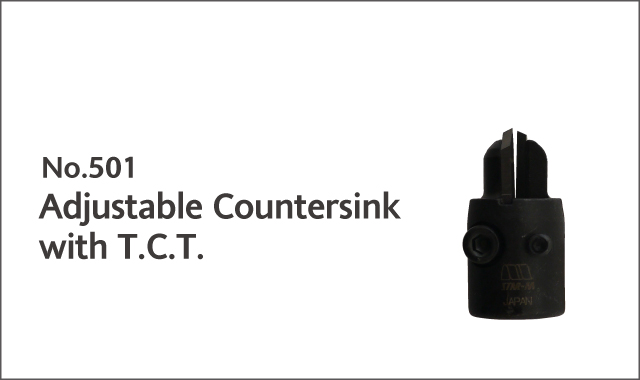 adjustable countersink with t.c.t.