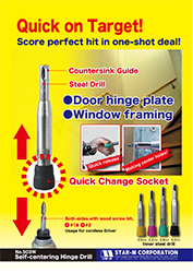 self-centering hinge drill