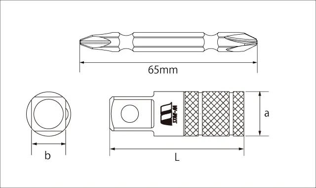 ソケットアダプター寸法