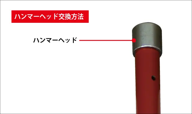 ハンマーヘッド交換方法