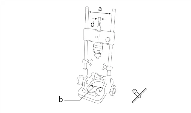 ドリルスタンド寸法