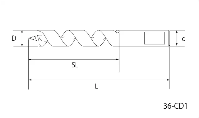 センタードリル厚板用寸法