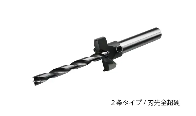 2条タイプ刃先全超硬