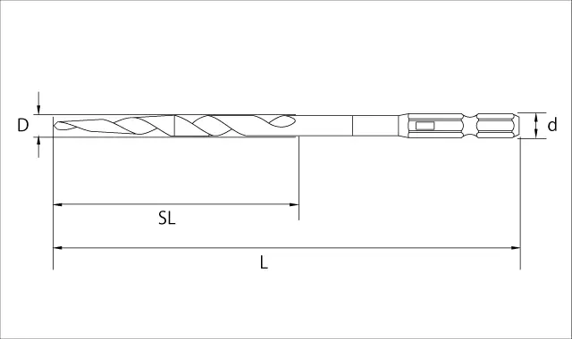 ハイスチタンコーティング下穴錐寸法
