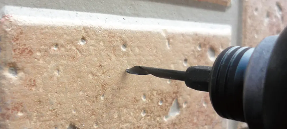 サイディング用下穴錐使用例