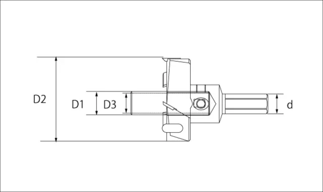 超硬P型座掘ドリルなし寸法