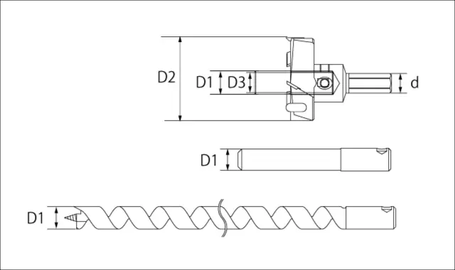 超硬P型座掘全セット寸法